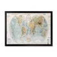 Ancient Map of The World II Wall Art