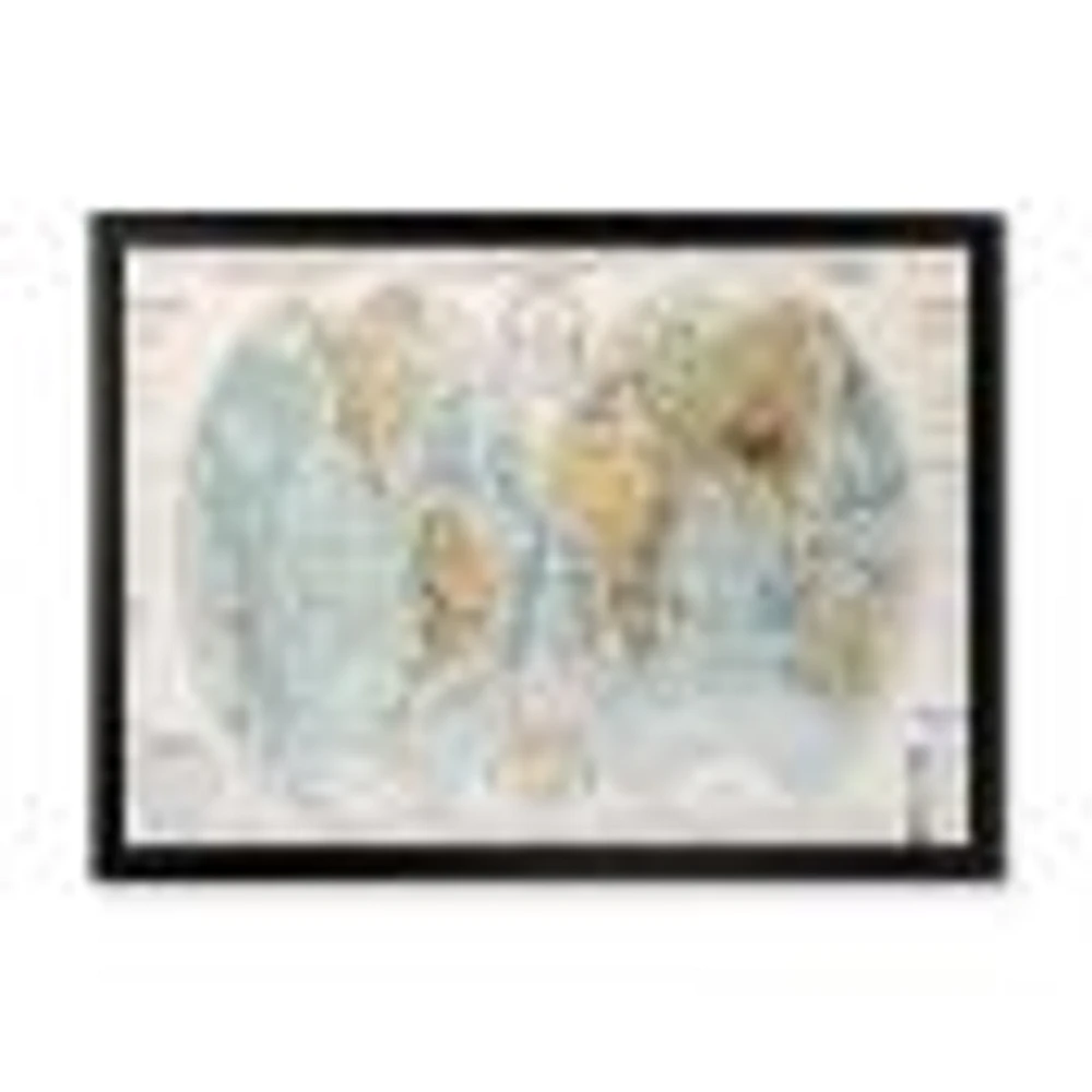 Ancient Map of The World II Wall Art