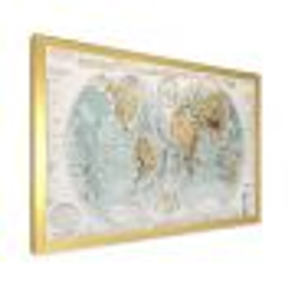 Ancient Map of The World II Wall Art