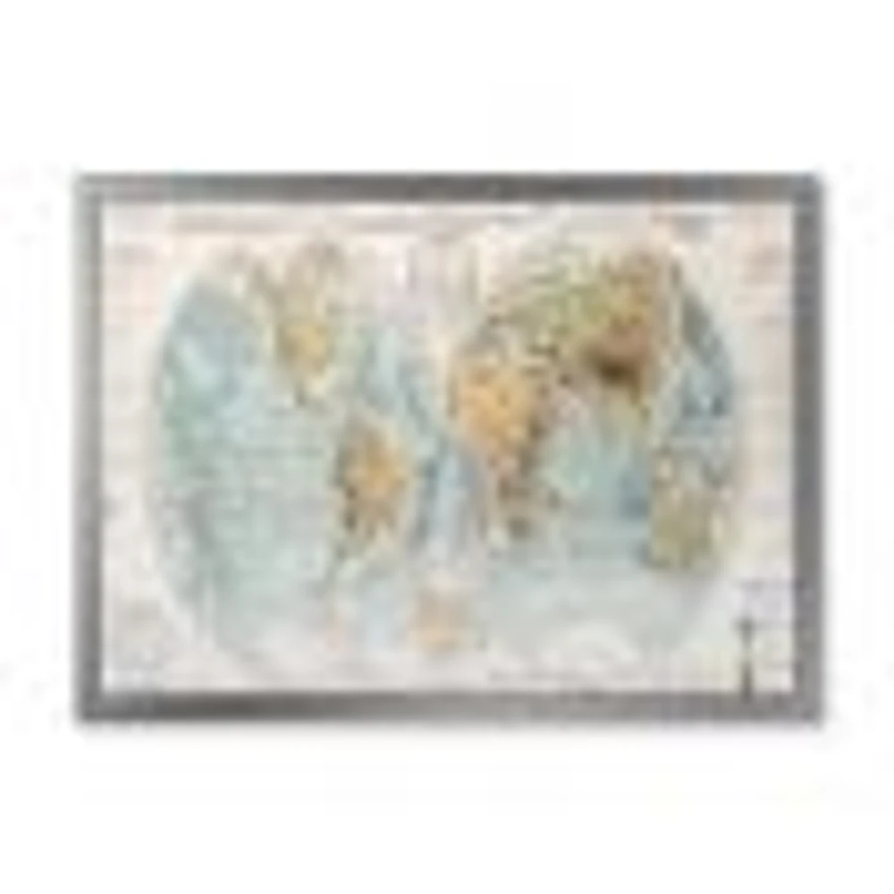 Ancient Map of The World II Wall Art