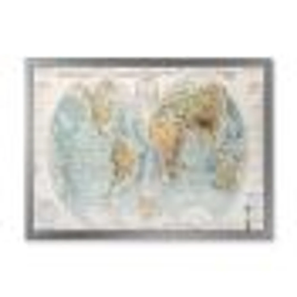 Ancient Map of The World II Wall Art