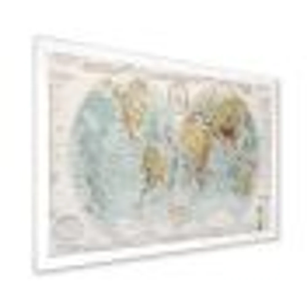 Ancient Map of The World II Wall Art