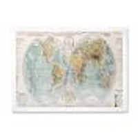 Ancient Map of The World II Wall Art