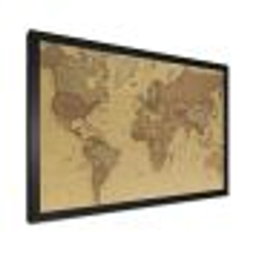 Ancient Map of The World III Canvas Wall Art