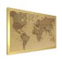 Ancient Map of The World III Canvas Wall Art