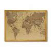 Ancient Map of The World III Canvas Wall Art