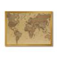 Ancient Map of The World III Canvas Wall Art