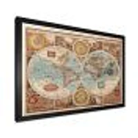 Ancient Map of The World VIII Wall Art