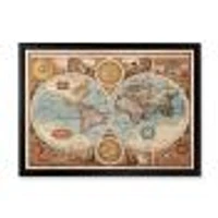 Ancient Map of The World VIII Wall Art