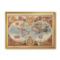 Ancient Map of The World VIII Wall Art