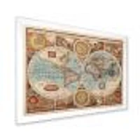 Ancient Map of The World VIII Wall Art