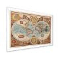 Ancient Map of The World VIII Wall Art