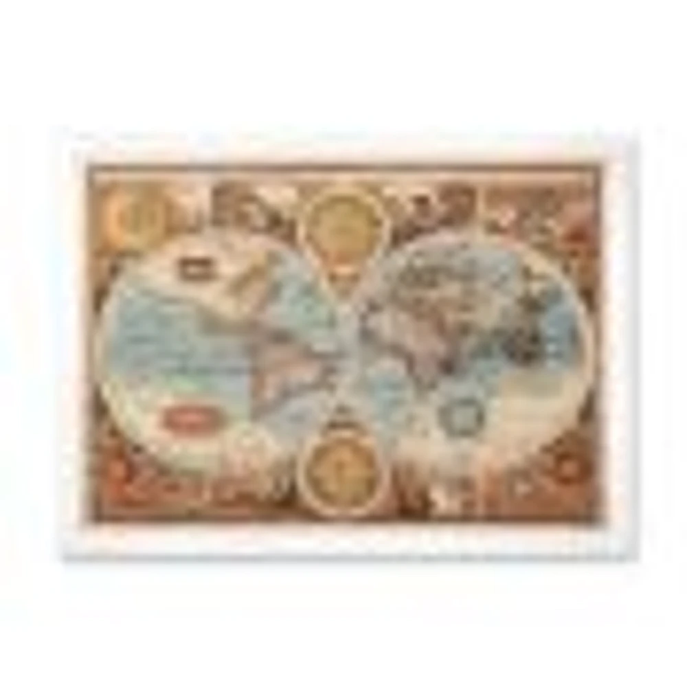 Ancient Map of The World VIII Wall Art