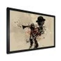 Woman Playing Jazz Trumpet  Wall Art