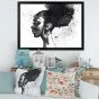 Monochrome Portrait of African American Woman I  Wall Art