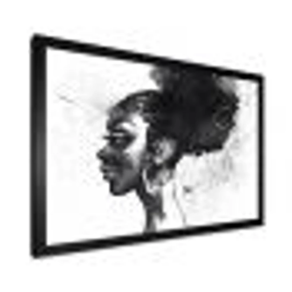 Monochrome Portrait of African American Woman I  Wall Art