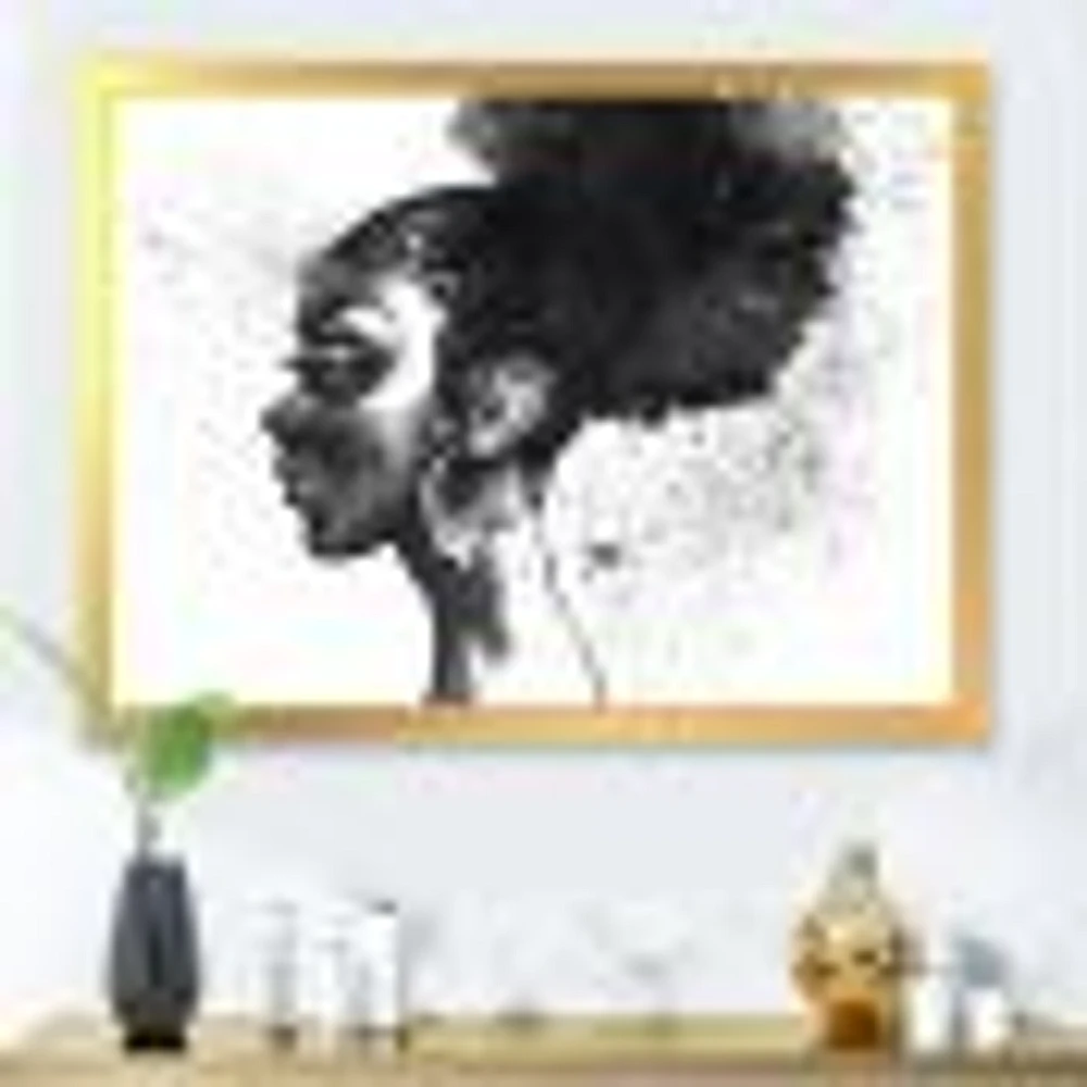 Monochrome Portrait of African American Woman I  Wall Art