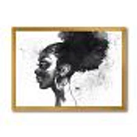 Monochrome Portrait of African American Woman I  Wall Art