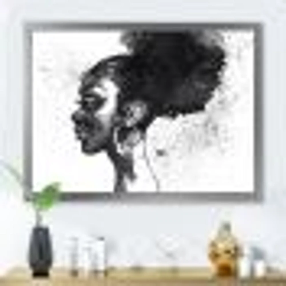 Monochrome Portrait of African American Woman I  Wall Art