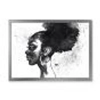 Monochrome Portrait of African American Woman I  Wall Art