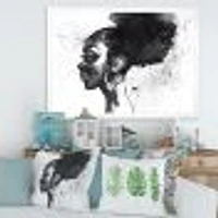 Monochrome Portrait of African American Woman I  Wall Art