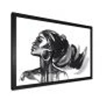 Monochrome Portrait of African American Woman IV  Wall Art