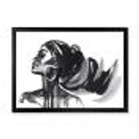 Monochrome Portrait of African American Woman IV  Wall Art