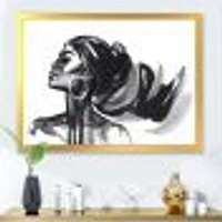 Monochrome Portrait of African American Woman IV  Wall Art