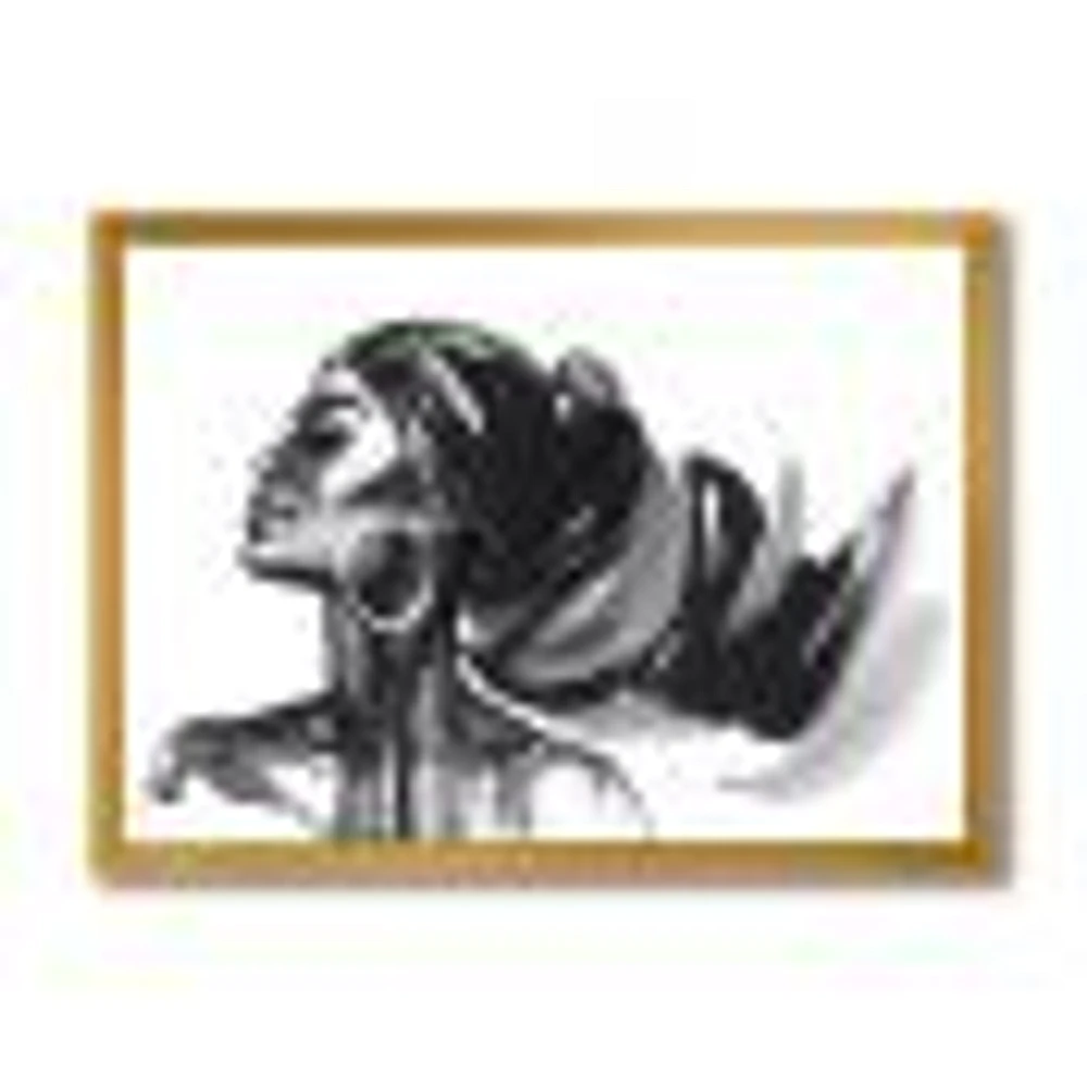 Monochrome Portrait of African American Woman IV  Wall Art