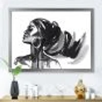 Monochrome Portrait of African American Woman IV  Wall Art