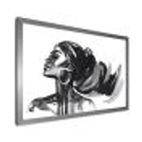 Monochrome Portrait of African American Woman IV  Wall Art