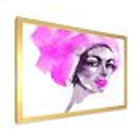 Afro American Woman Fashion Portrait  Wall Art