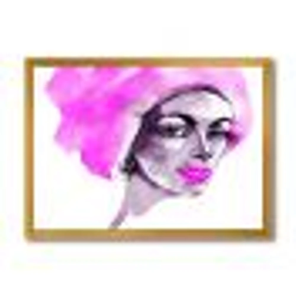 Afro American Woman Fashion Portrait  Wall Art