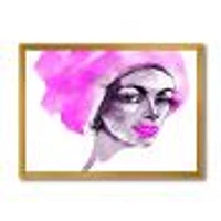 Afro American Woman Fashion Portrait  Wall Art