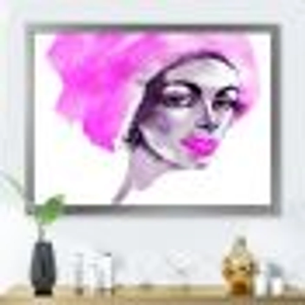 Afro American Woman Fashion Portrait  Wall Art