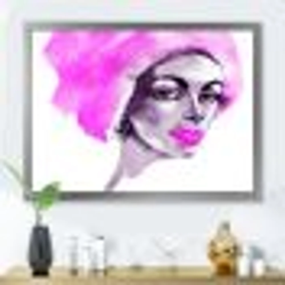 Afro American Woman Fashion Portrait  Wall Art