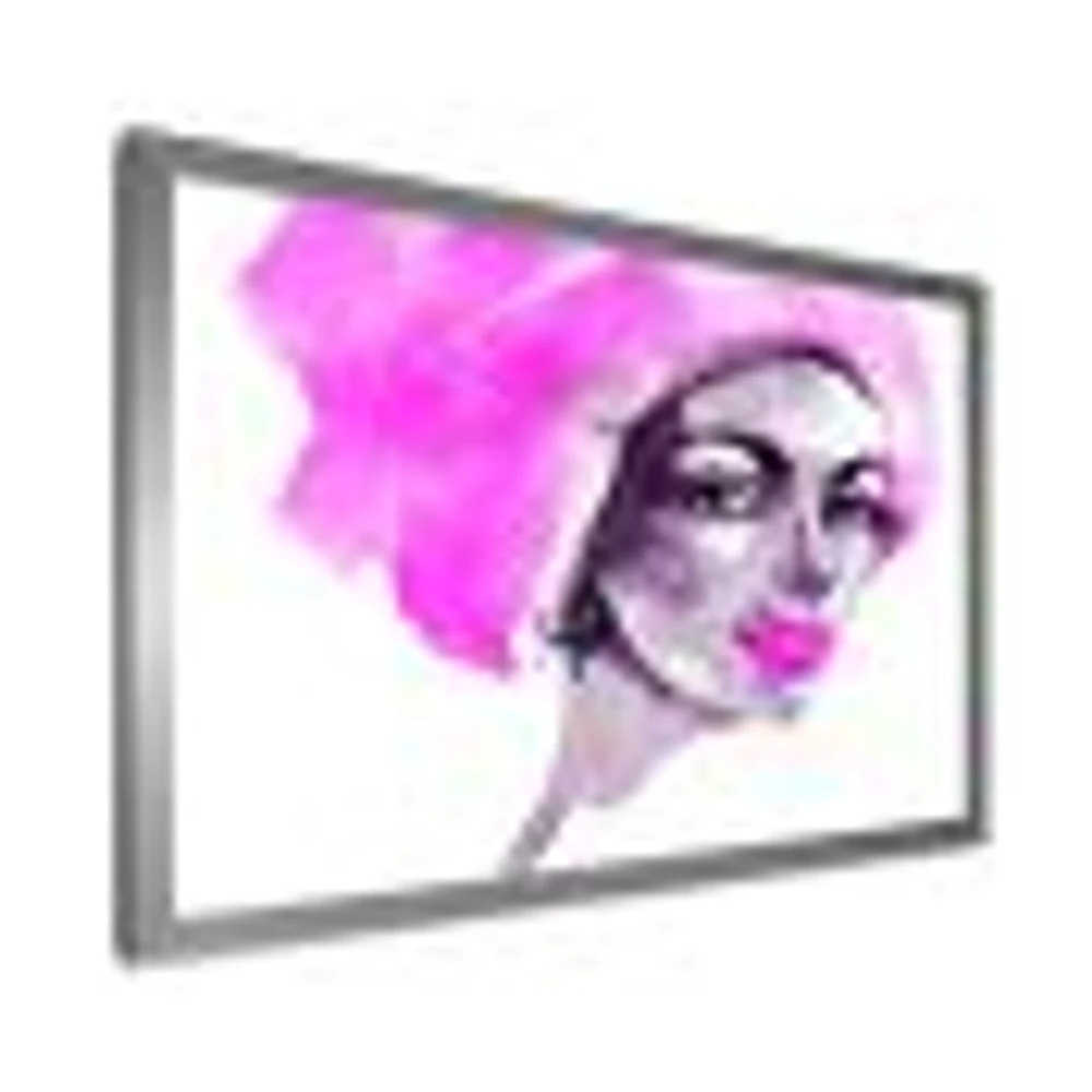 Afro American Woman Fashion Portrait  Wall Art