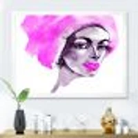 Afro American Woman Fashion Portrait  Wall Art