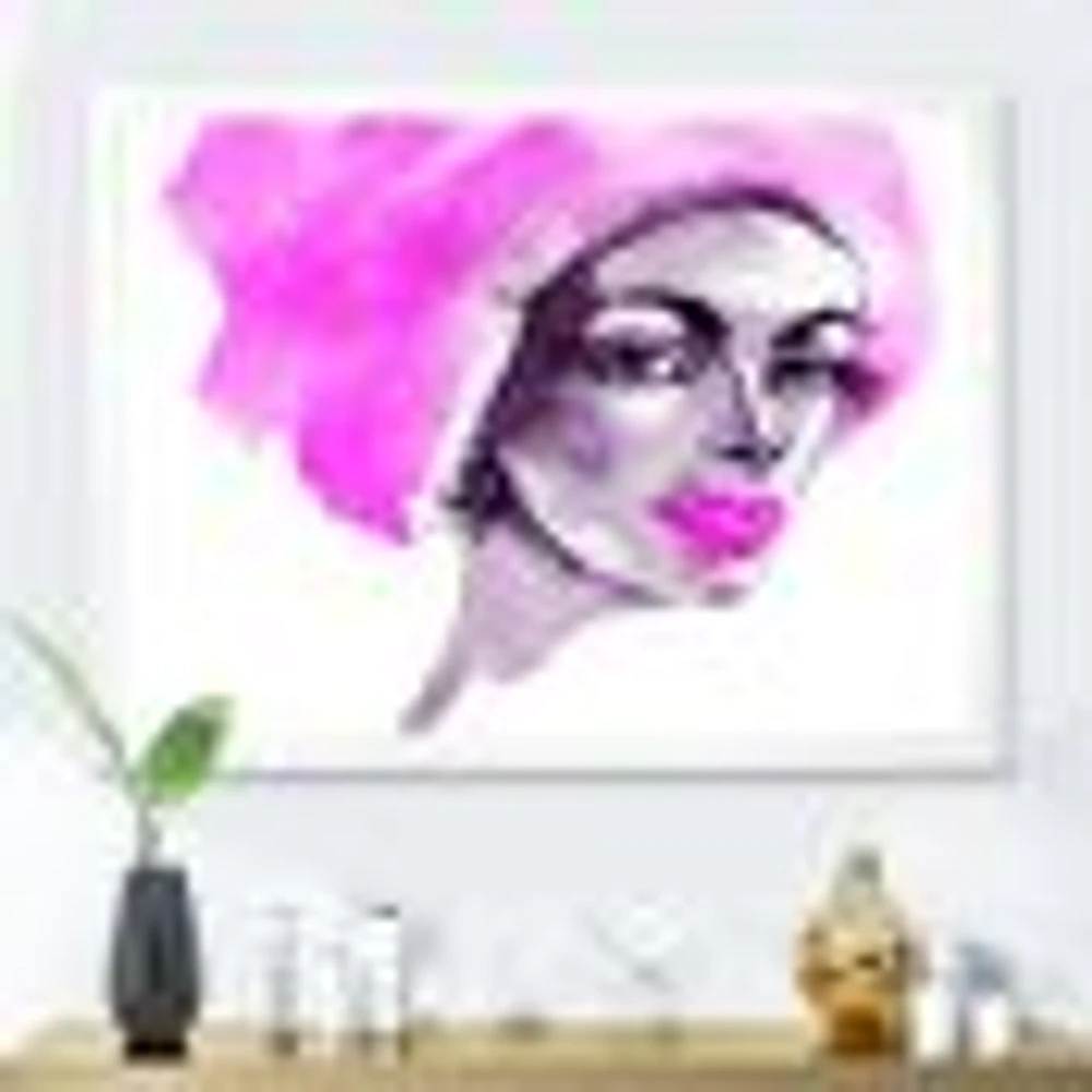 Afro American Woman Fashion Portrait  Wall Art