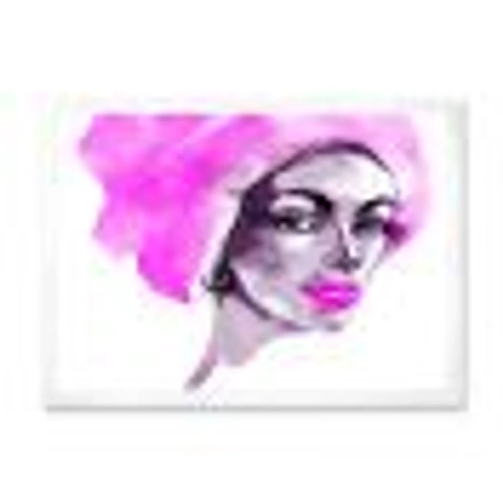 Afro American Woman Fashion Portrait  Wall Art