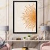 Toile imprimée « Orange Sun Print I »