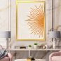 Toile imprimée « Orange Sun Print I »