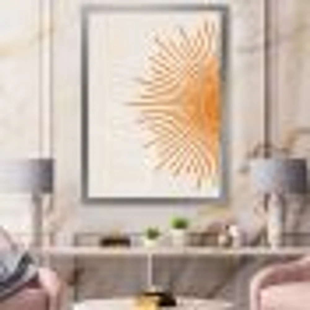 Toile imprimée « Orange Sun Print I »