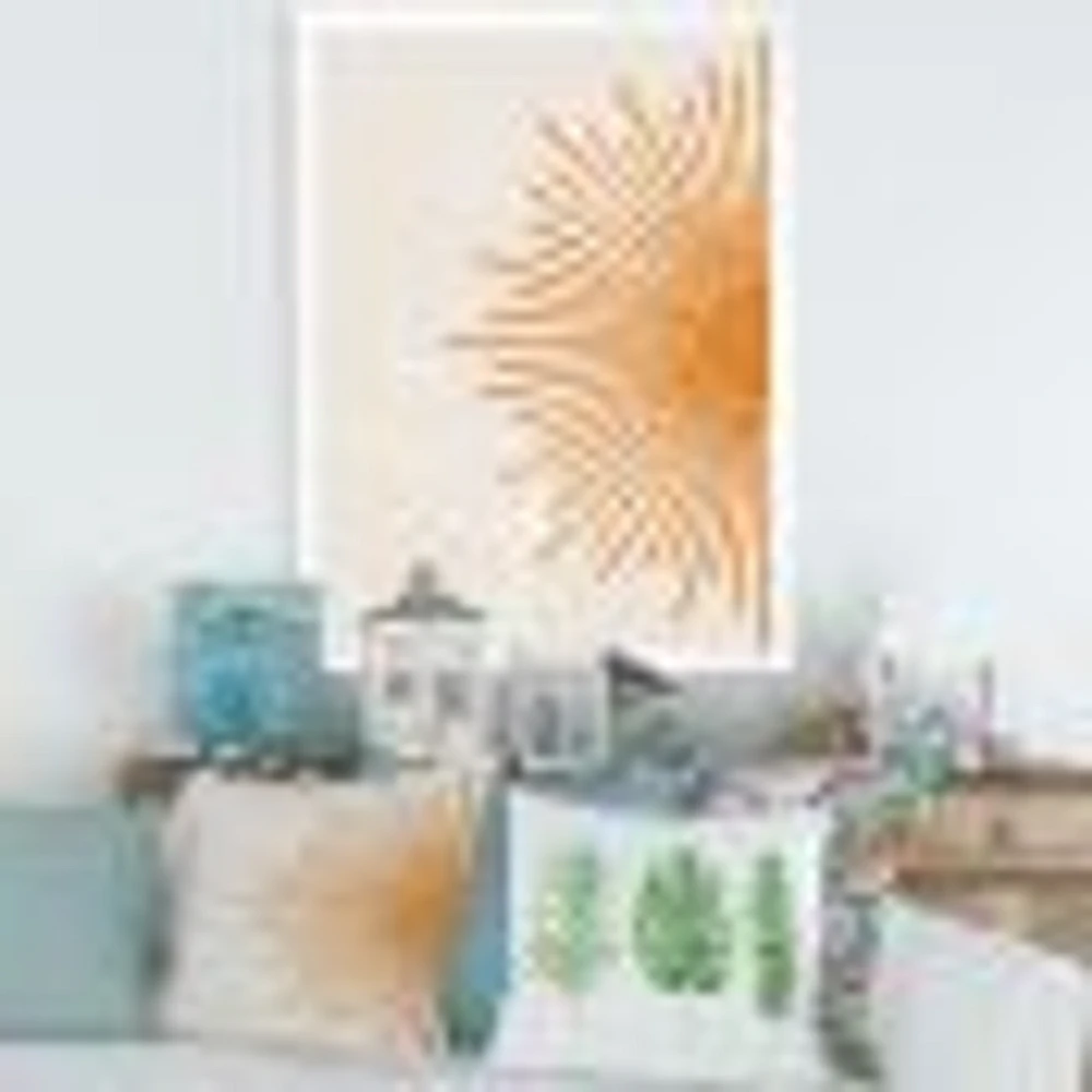 Toile imprimée « Orange Sun Print I »