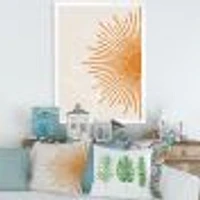 Toile imprimée « Orange Sun Print I »