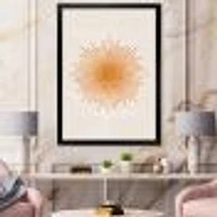 Orange Sun Print II  Wall Art