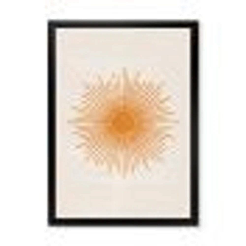 Orange Sun Print II  Wall Art