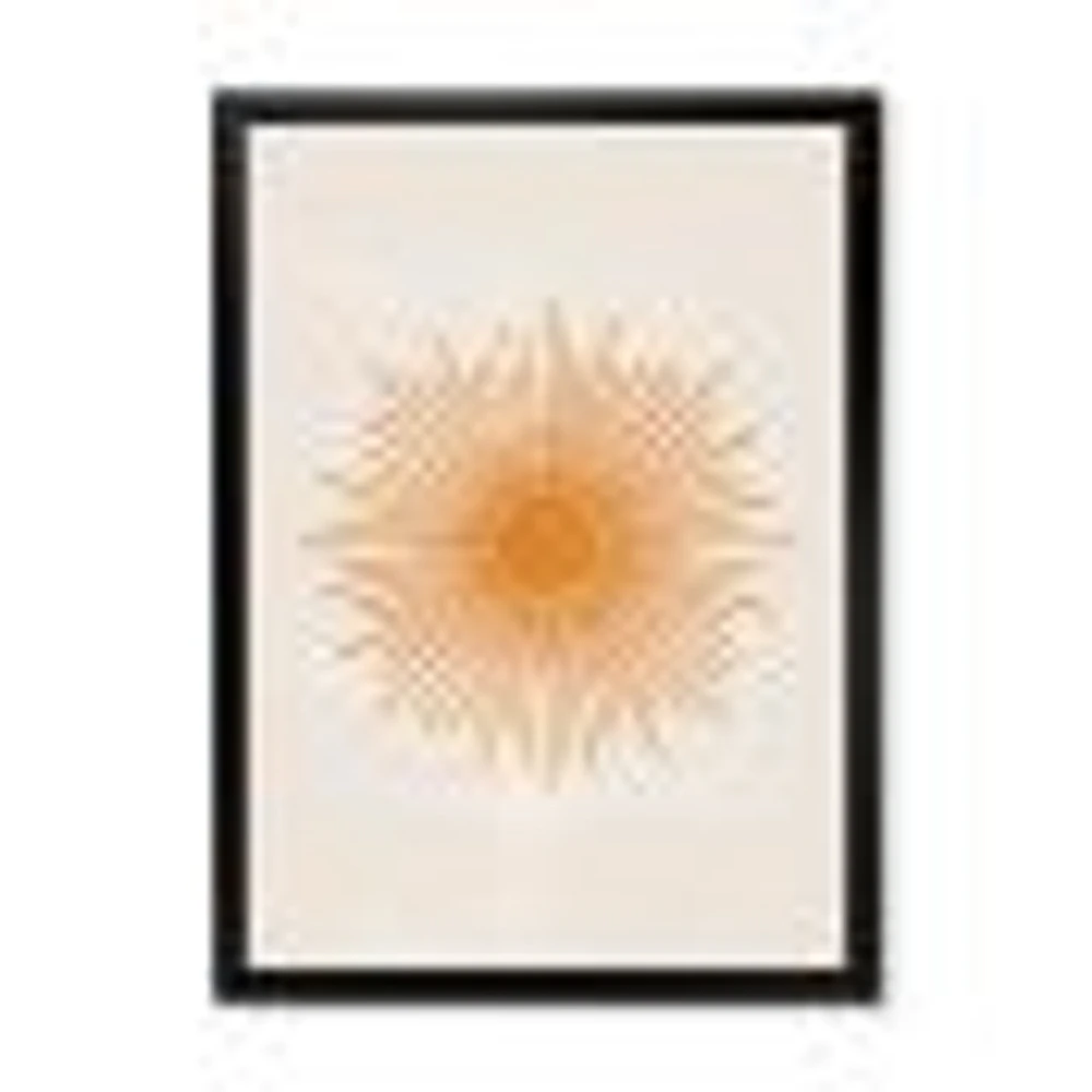 Orange Sun Print II  Wall Art