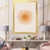 Orange Sun Print II  Wall Art