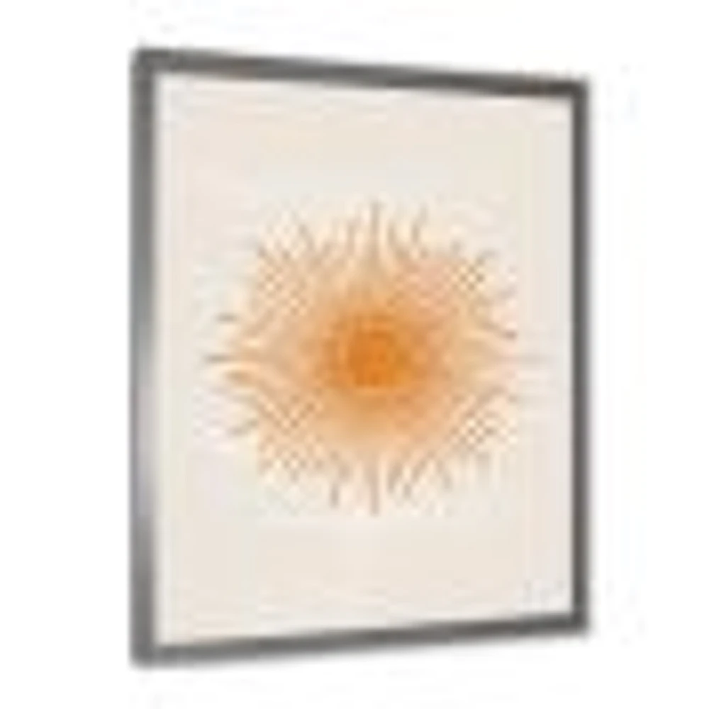 Orange Sun Print II  Wall Art